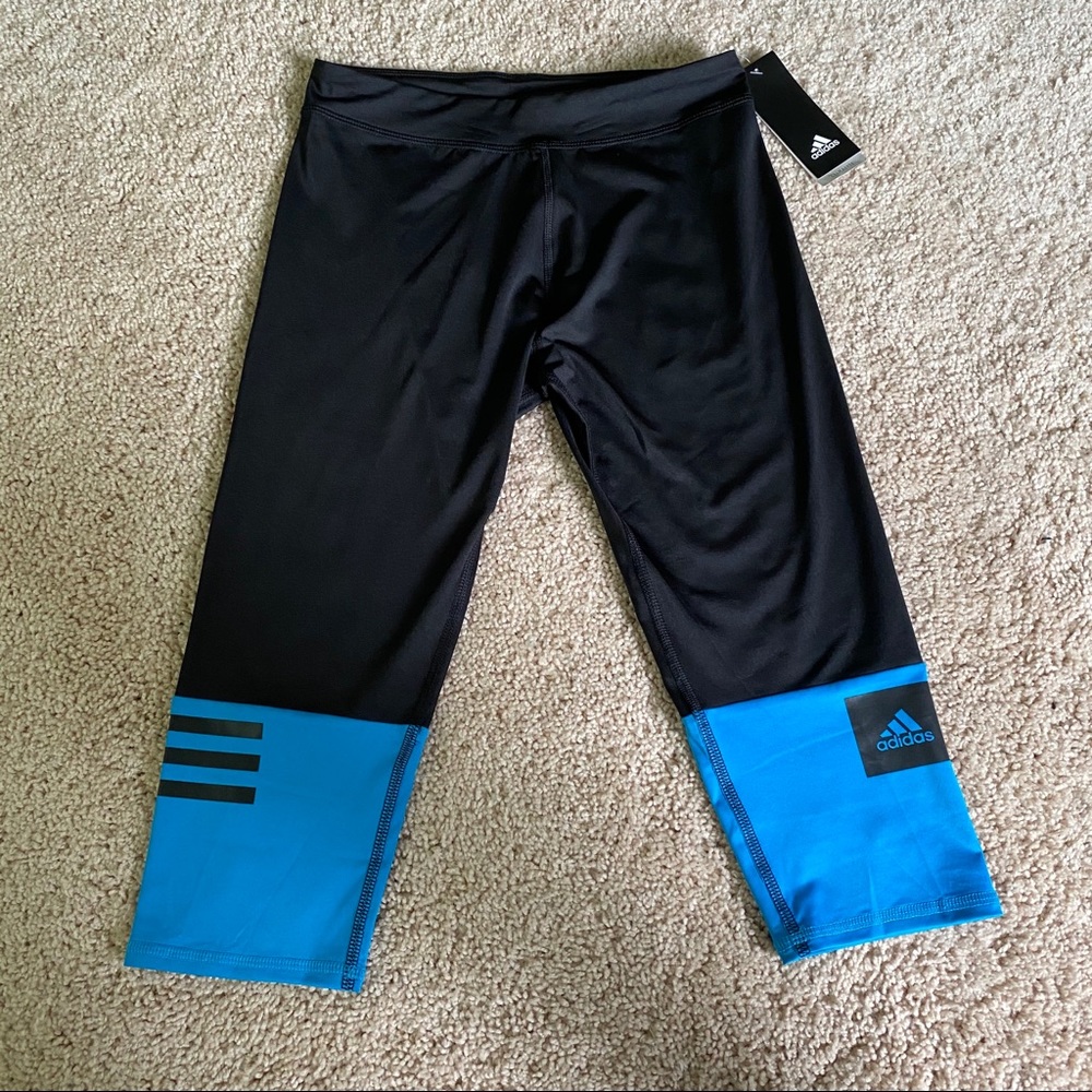 ❤️BNWT! Girls Adidas Crop Leggings